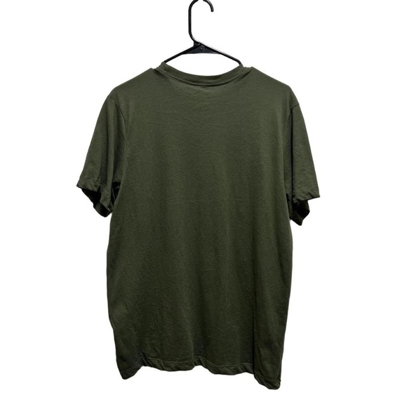 Nike Run Division T Shirt Mens Size Medium Khaki Cracked Swoosh Athleisure - Picture 5 of 5